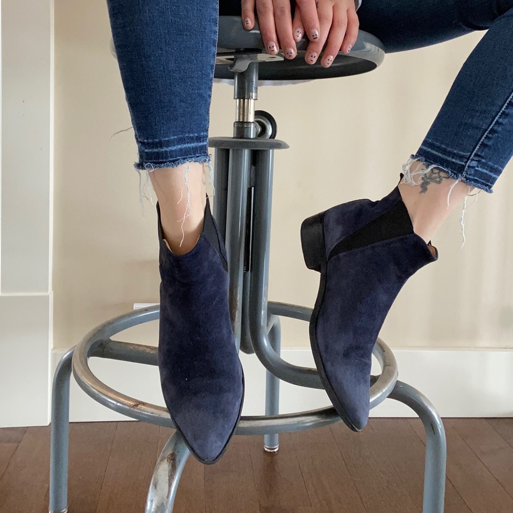 Chelsea Boots Navy Suede